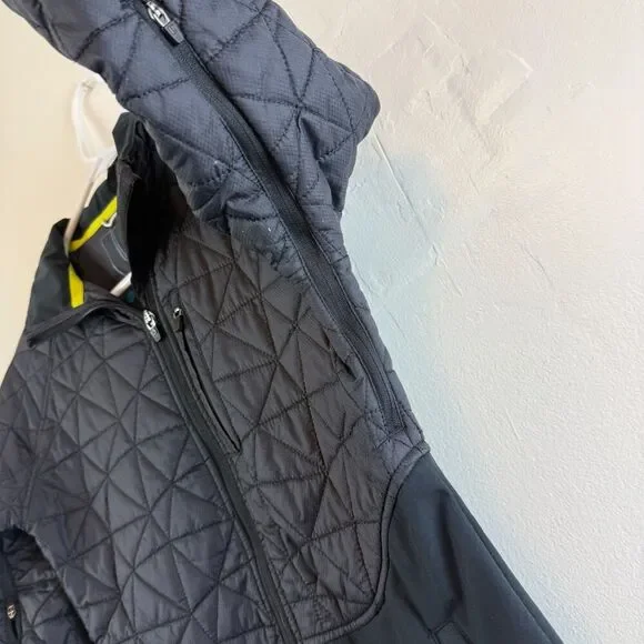 BURTON WOMENS Jacket QUILTED Softshell Full Zip Ski Outdoor Hike Size XS - Picture 6 of 13